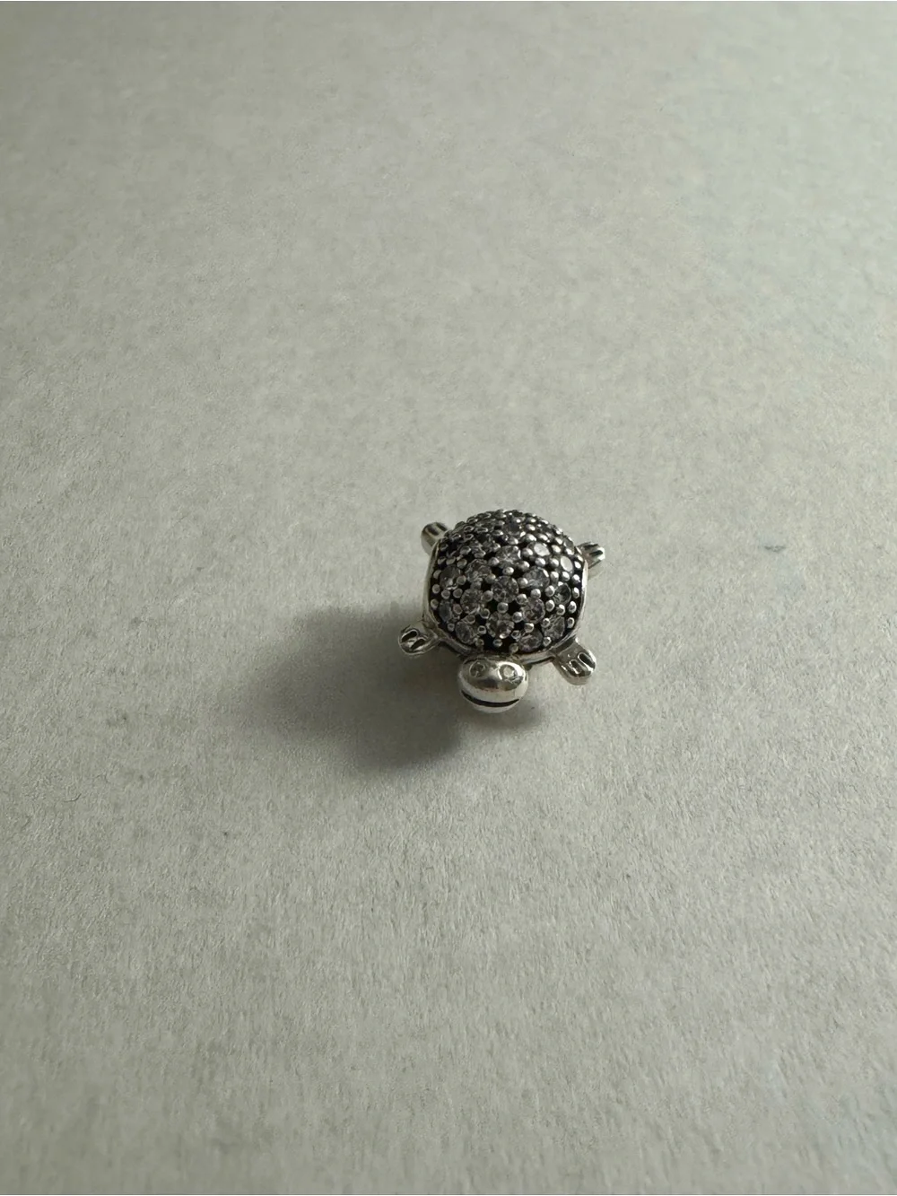 Pandora Silver Turtle Pavé Charm